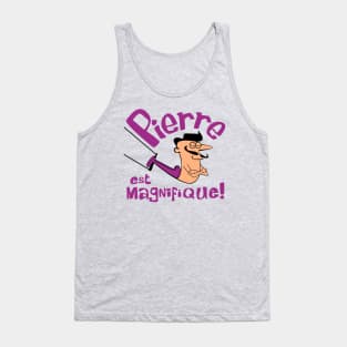 Pierre the amazing moustache acrobat Tank Top